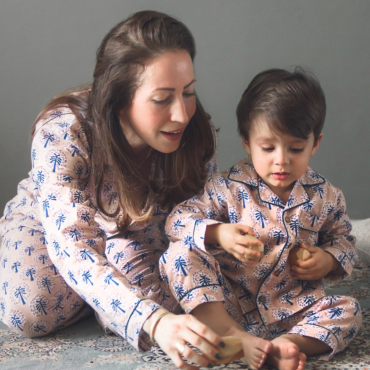 Kids Pyjama Block Print