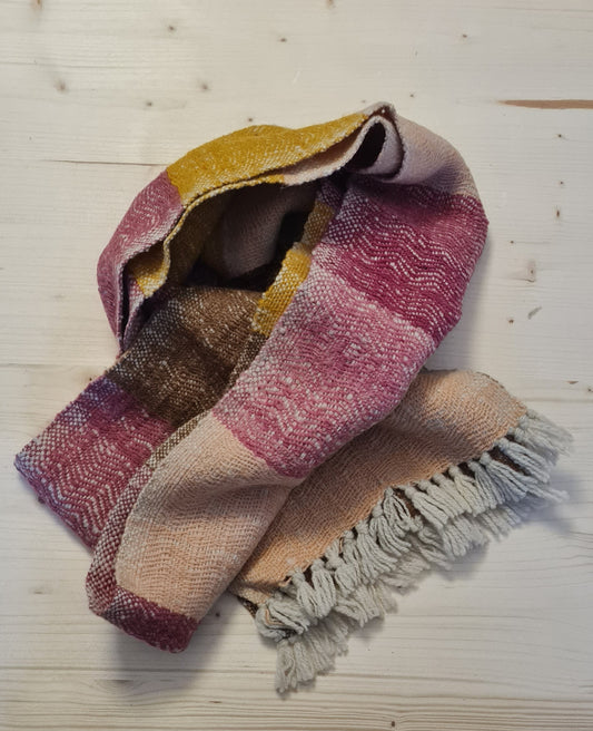 Handwoven Angora Wool Shawl