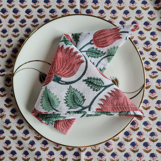 Napkins Block Print