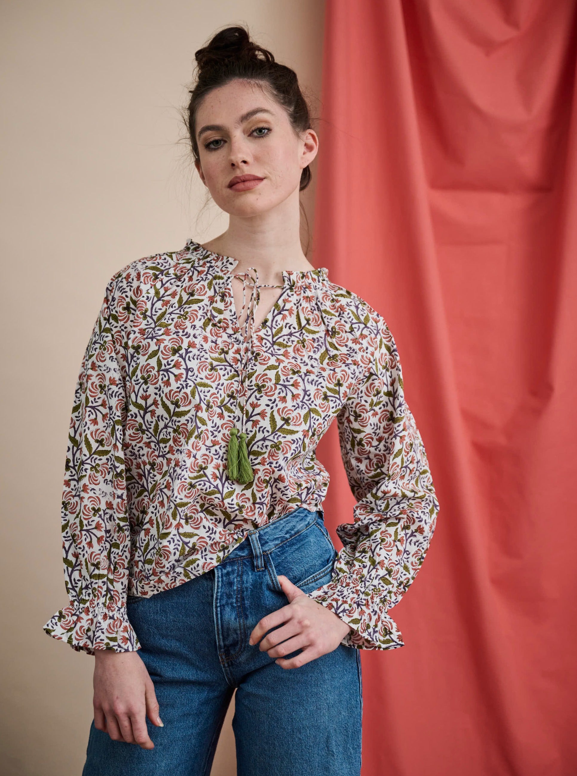 Handprinted Blouse